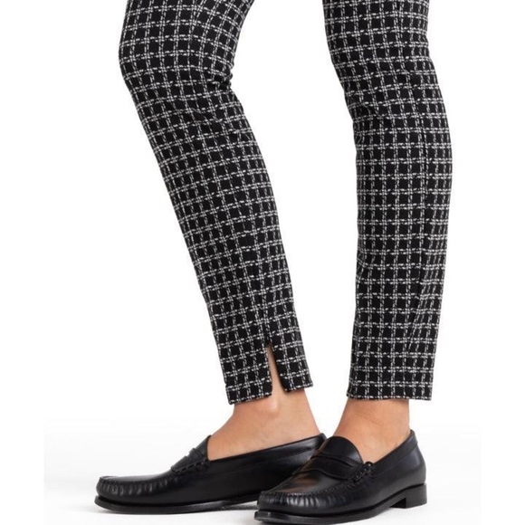 Cambio black & white plaid slim fit Renee pants - size 6 - Picture 5 of 8